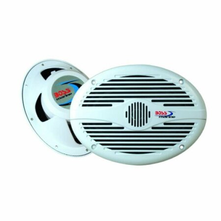 UPGRADE 6 in. x 9 in. 2 Way 350 Watt White Marine Speakers UP3593267